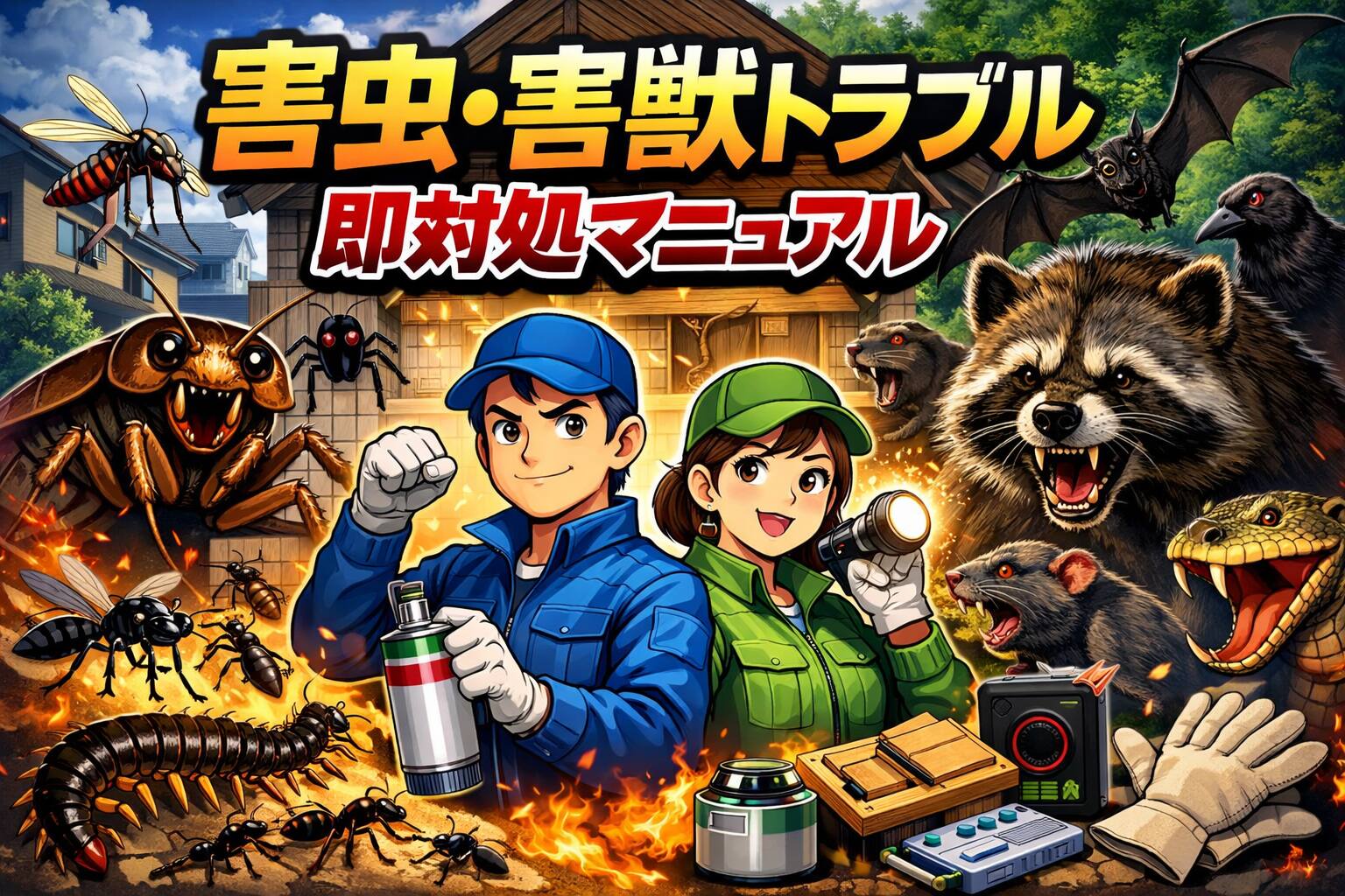 季節別の対策まとめ|春のハチ・梅雨のダニ・夏のゴキブリ・秋冬のネズミ